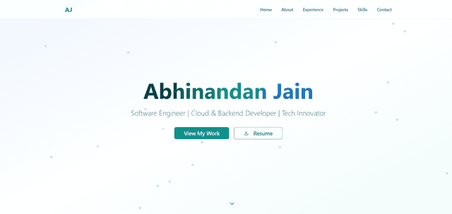 Simple Resume Portfolio
